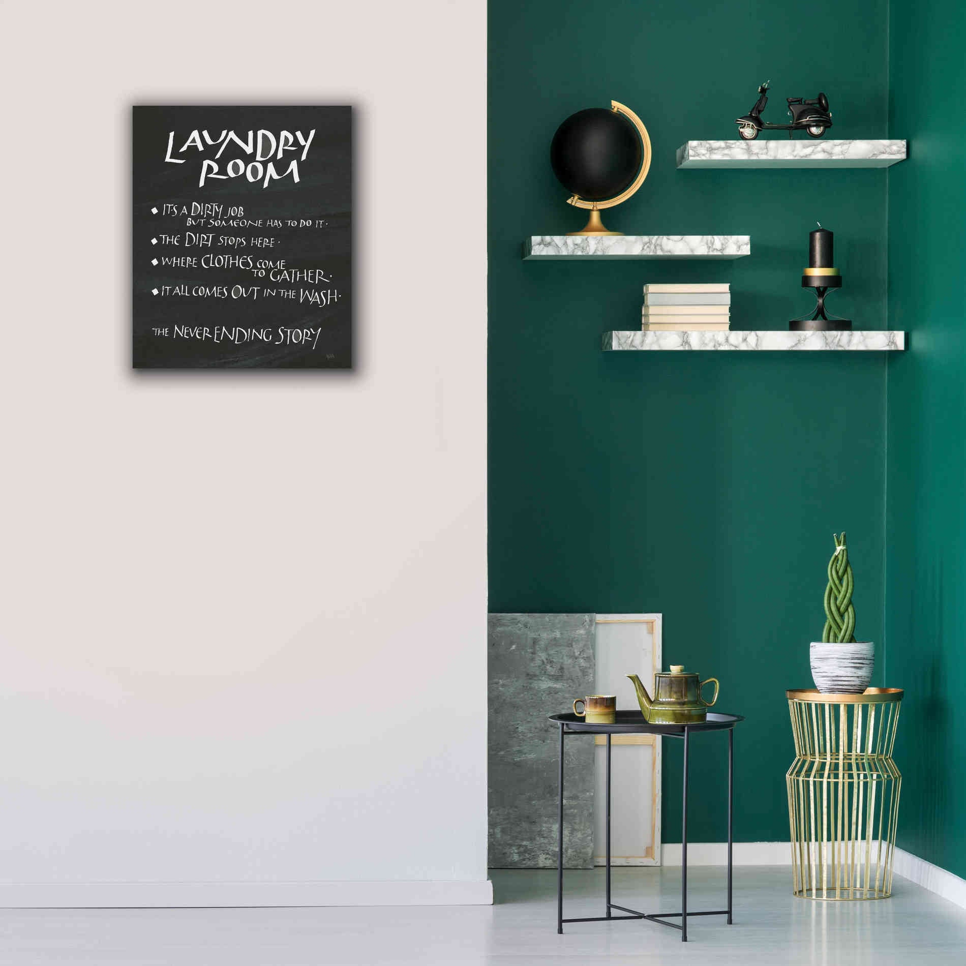'Laundry Room Sayings' by Chris Paschke, Giclee Canvas Wall Art,20 x 24