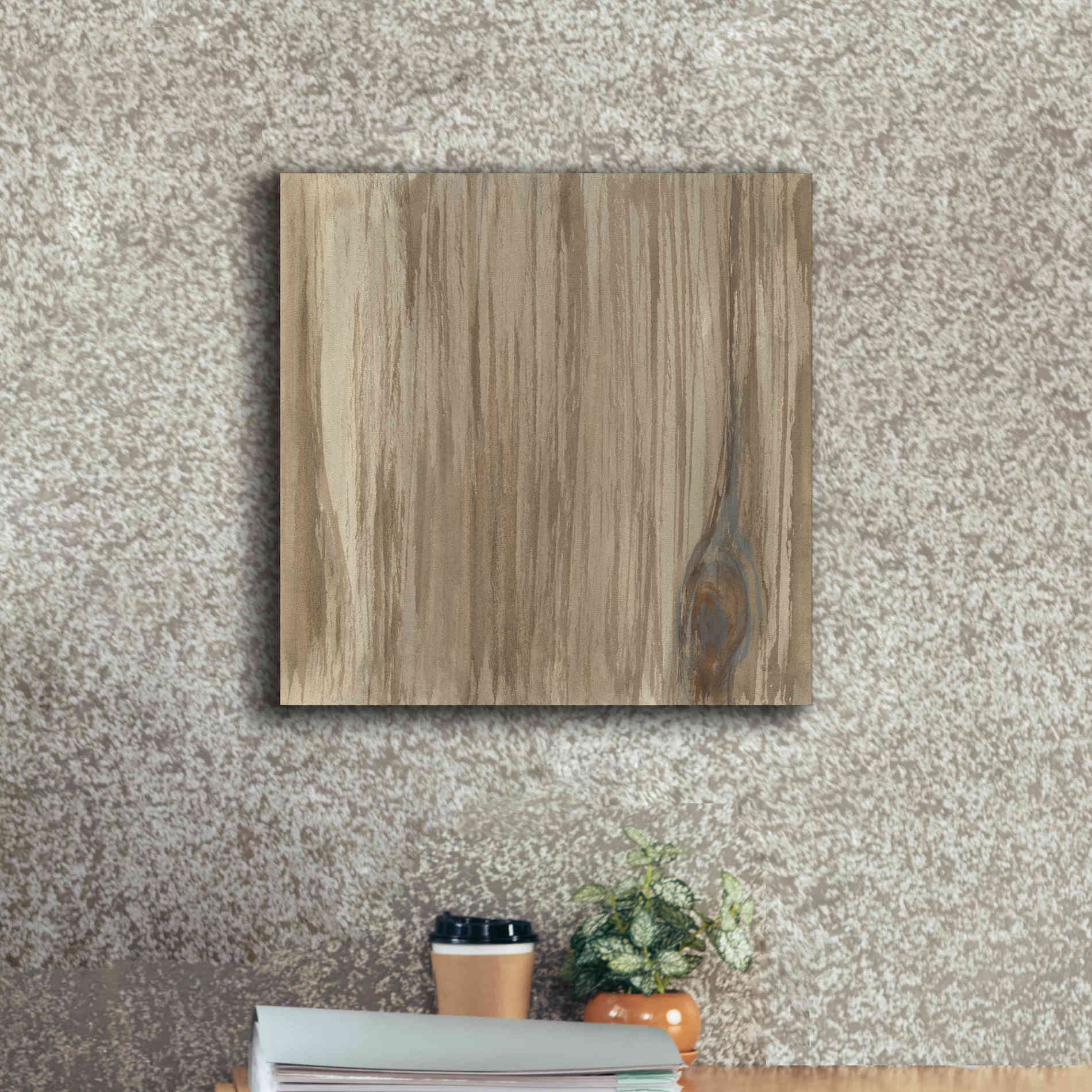 'Wood Panel IV' by Chris Paschke, Giclee Canvas Wall Art,18 x 18