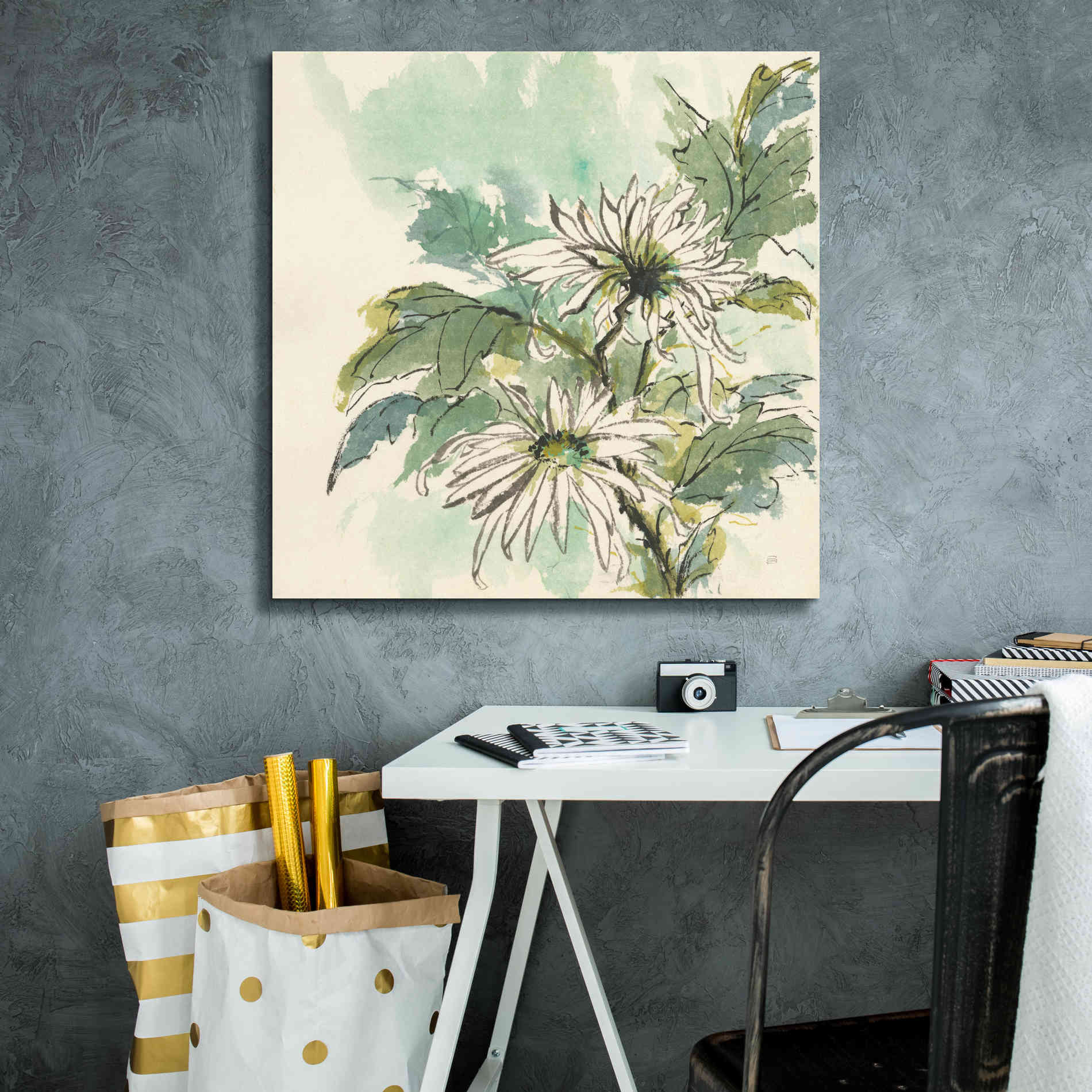 'Snowmum I' by Chris Paschke, Giclee Canvas Wall Art,26 x 26