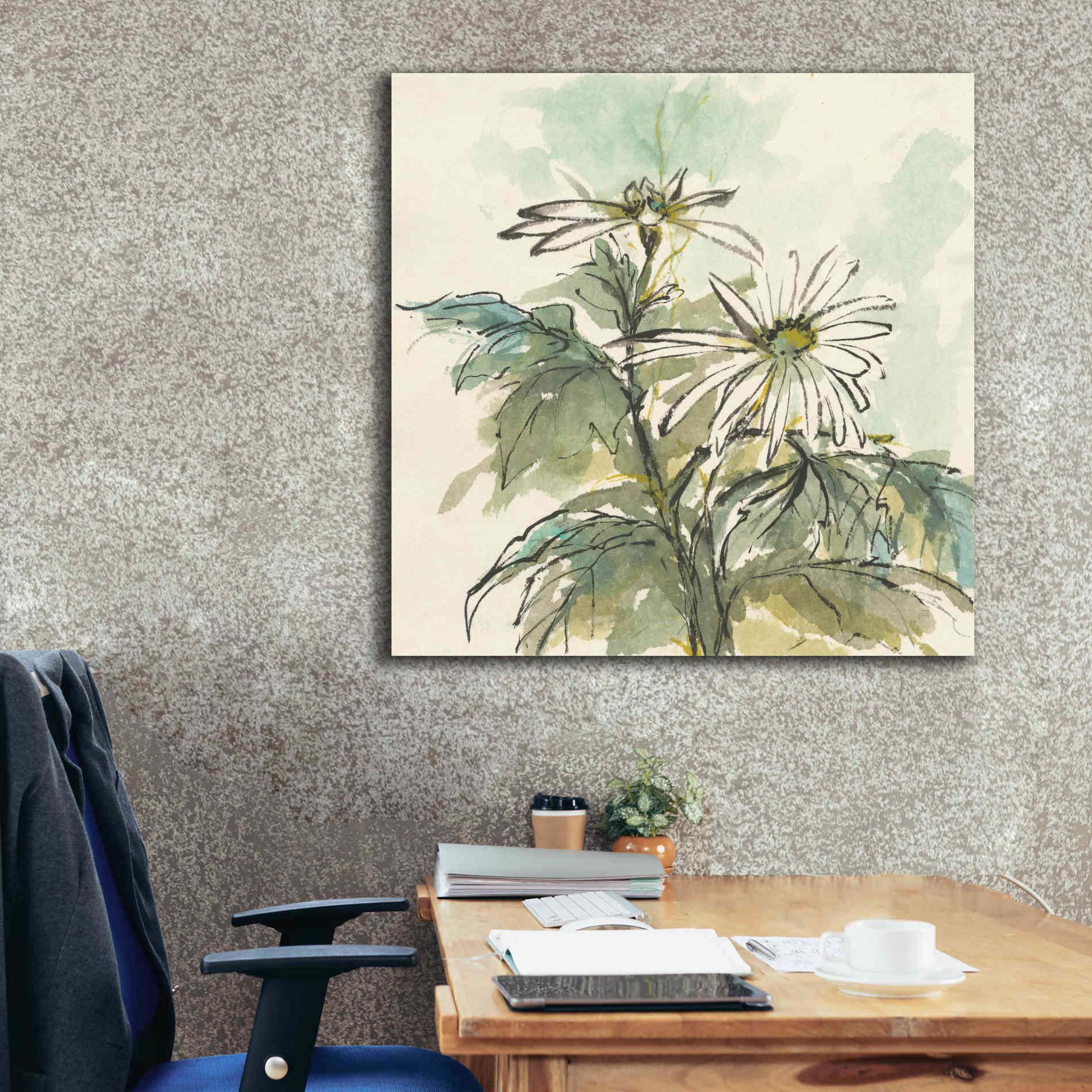 'Snowmum II' by Chris Paschke, Giclee Canvas Wall Art,37 x 37