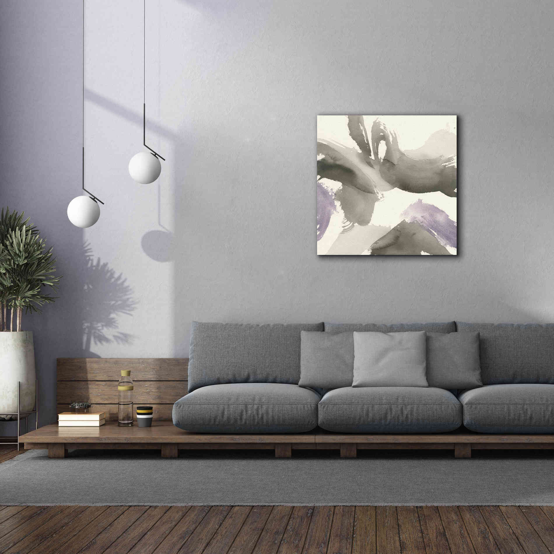 'Amethyst Gesture I' by Chris Paschke, Giclee Canvas Wall Art,37 x 37
