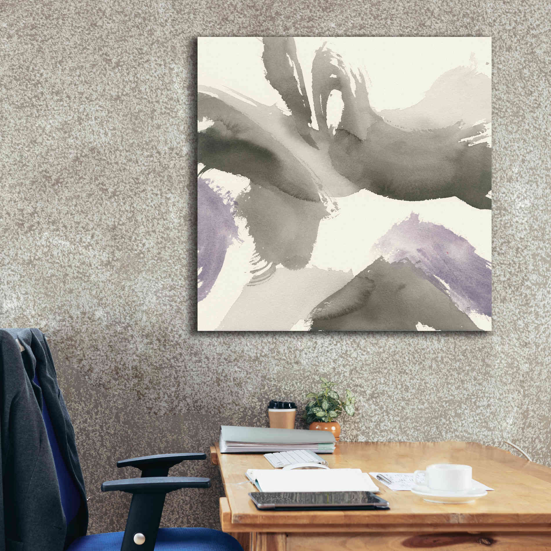 'Amethyst Gesture I' by Chris Paschke, Giclee Canvas Wall Art,37 x 37