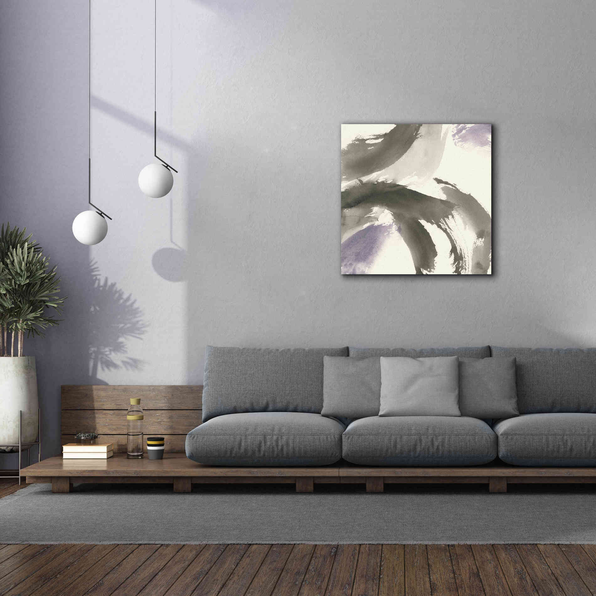 'Amethyst Gesture II' by Chris Paschke, Giclee Canvas Wall Art,37 x 37