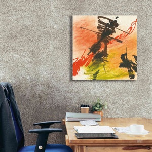 'Graffiti Orange I' by Chris Paschke, Giclee Canvas Wall Art,26 x 26