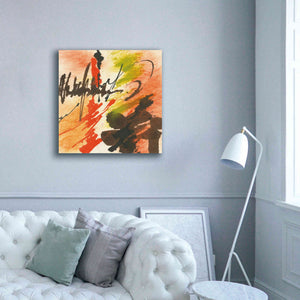 'Graffiti Orange II' by Chris Paschke, Giclee Canvas Wall Art,37 x 37