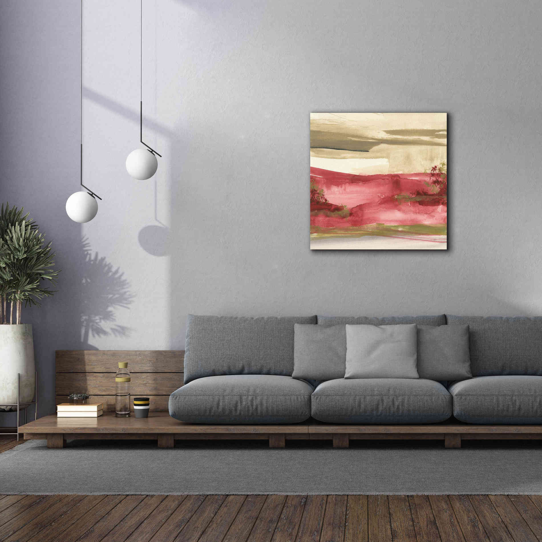 'Red Rock II' by Chris Paschke, Giclee Canvas Wall Art,37 x 37