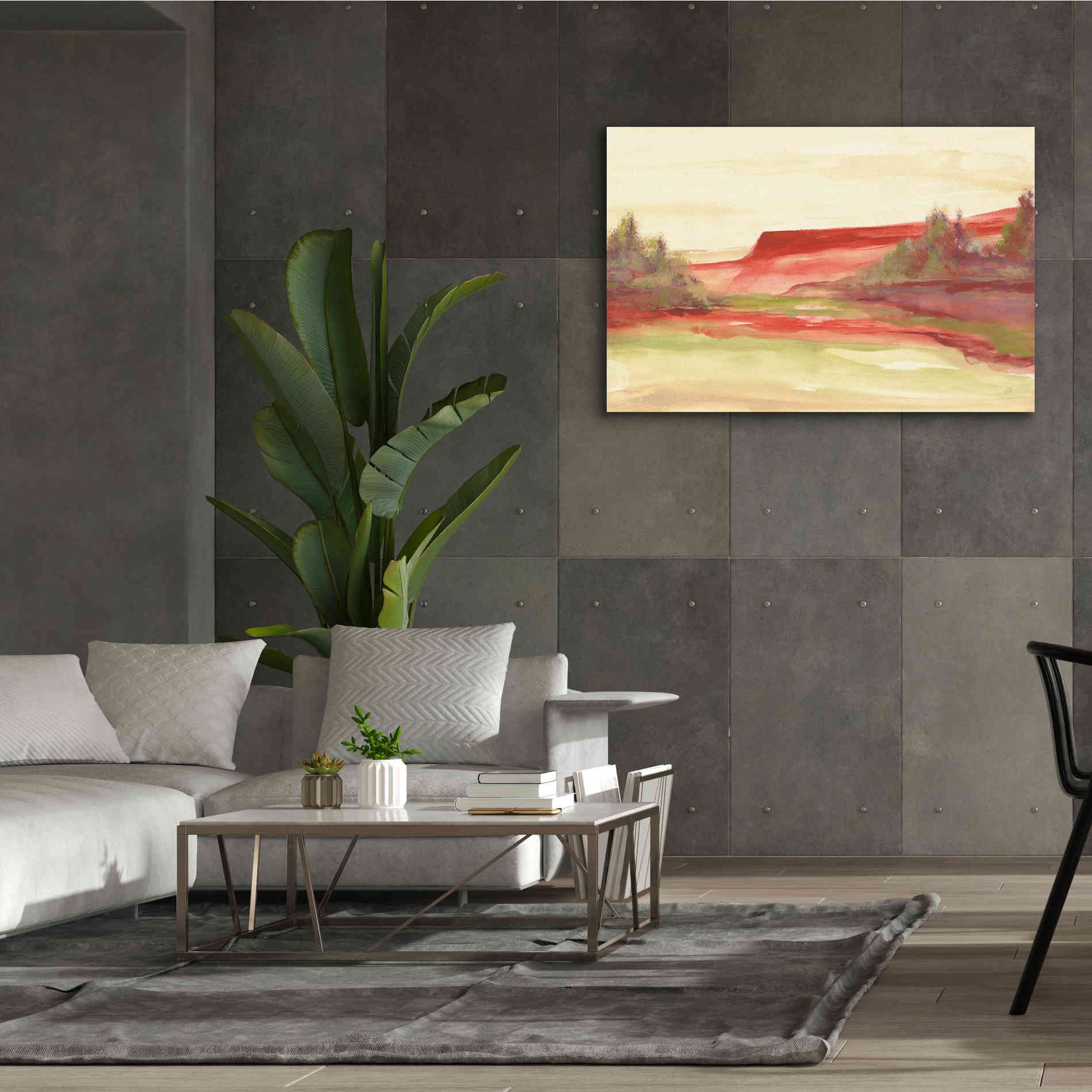 'Red Rock V' by Chris Paschke, Giclee Canvas Wall Art,60 x 40