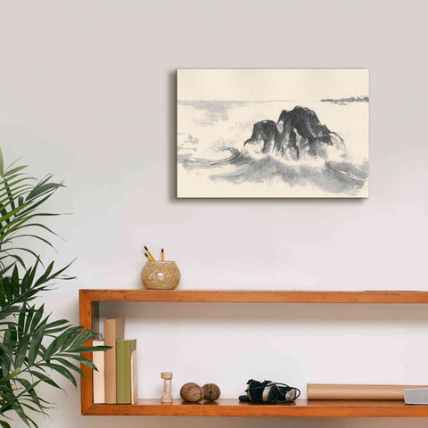 Image of 'Ocean Waves' by Chris Paschke, Giclee Canvas Wall Art,18 x 12