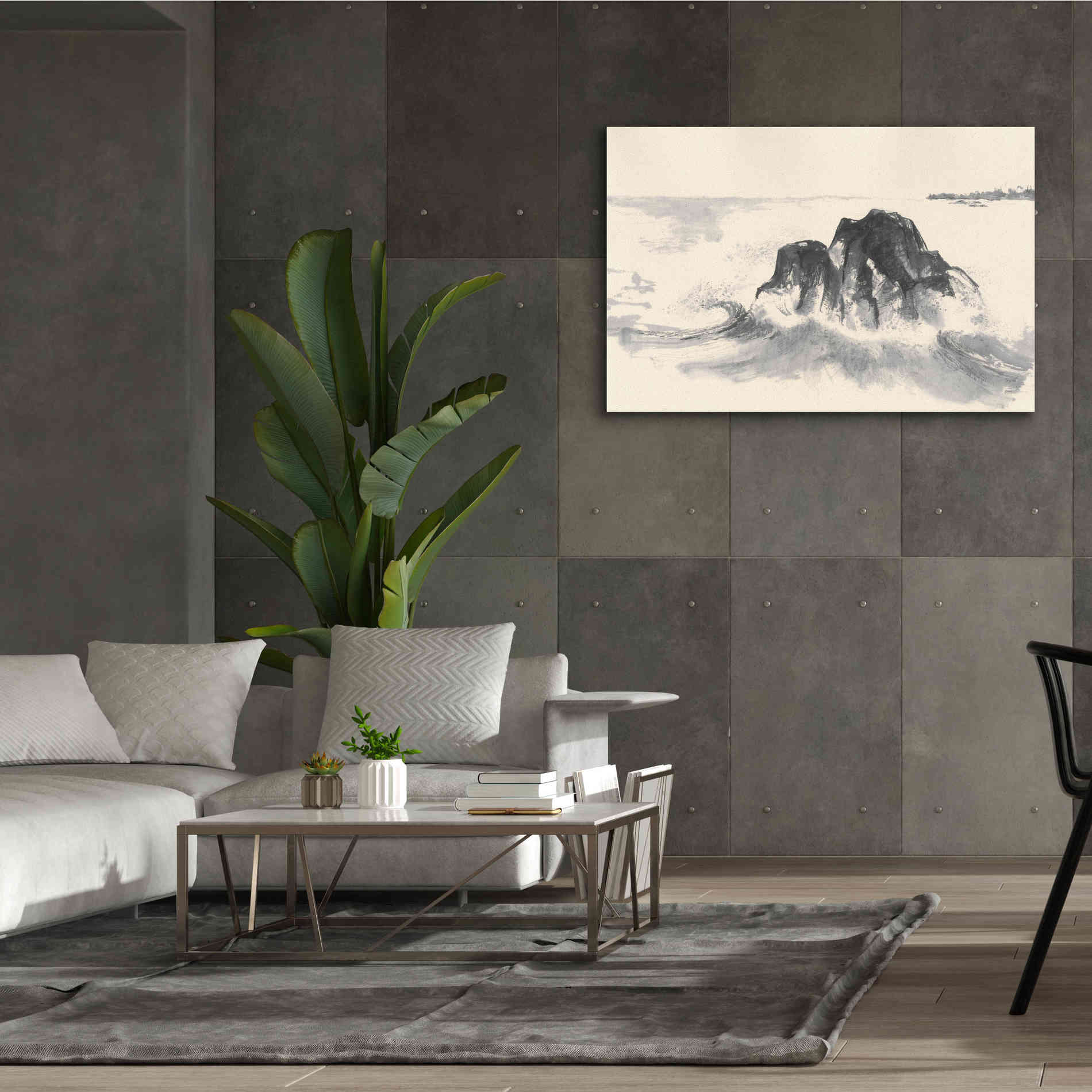 'Ocean Waves' by Chris Paschke, Giclee Canvas Wall Art,60 x 40