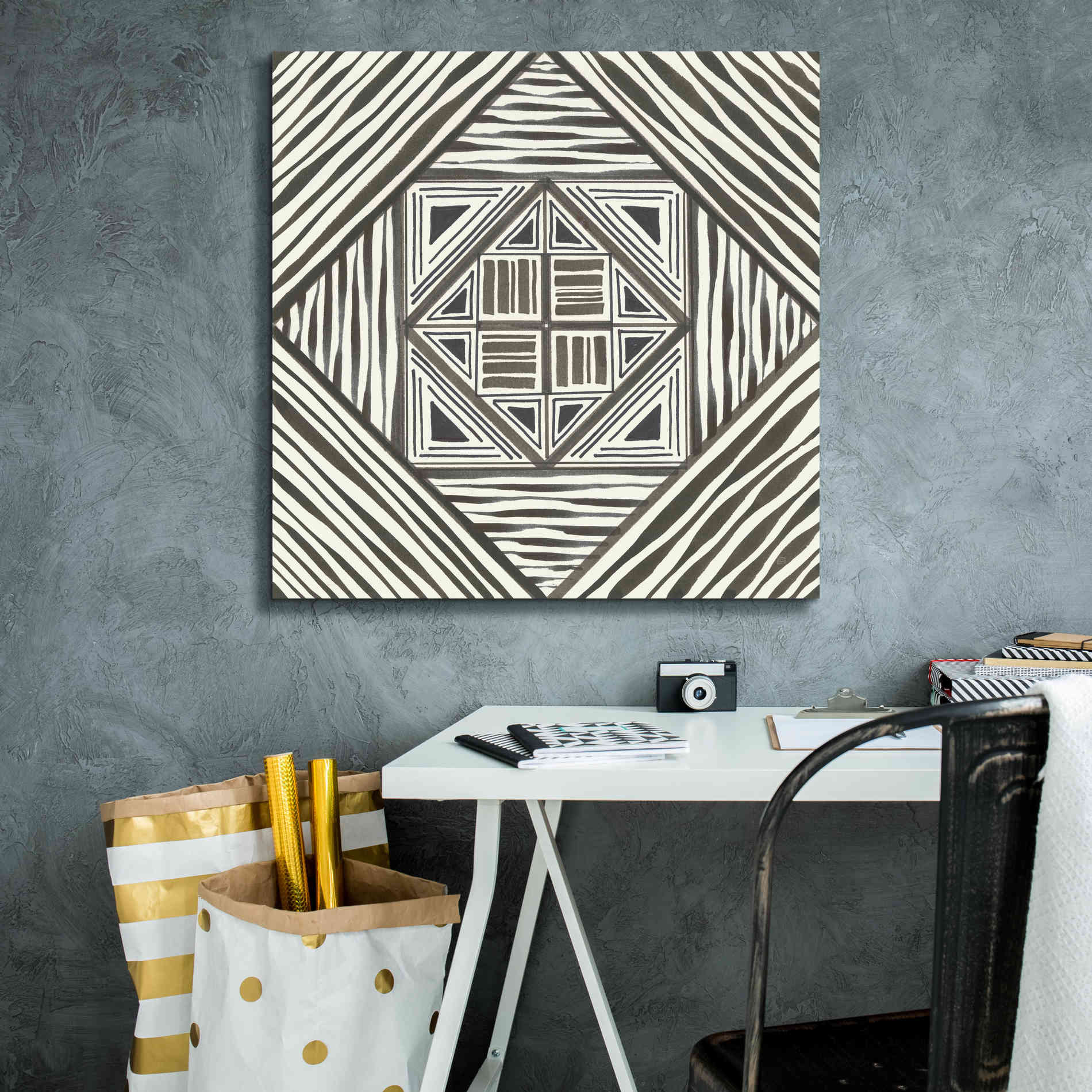 'Graphics II' by Chris Paschke, Giclee Canvas Wall Art,26 x 26