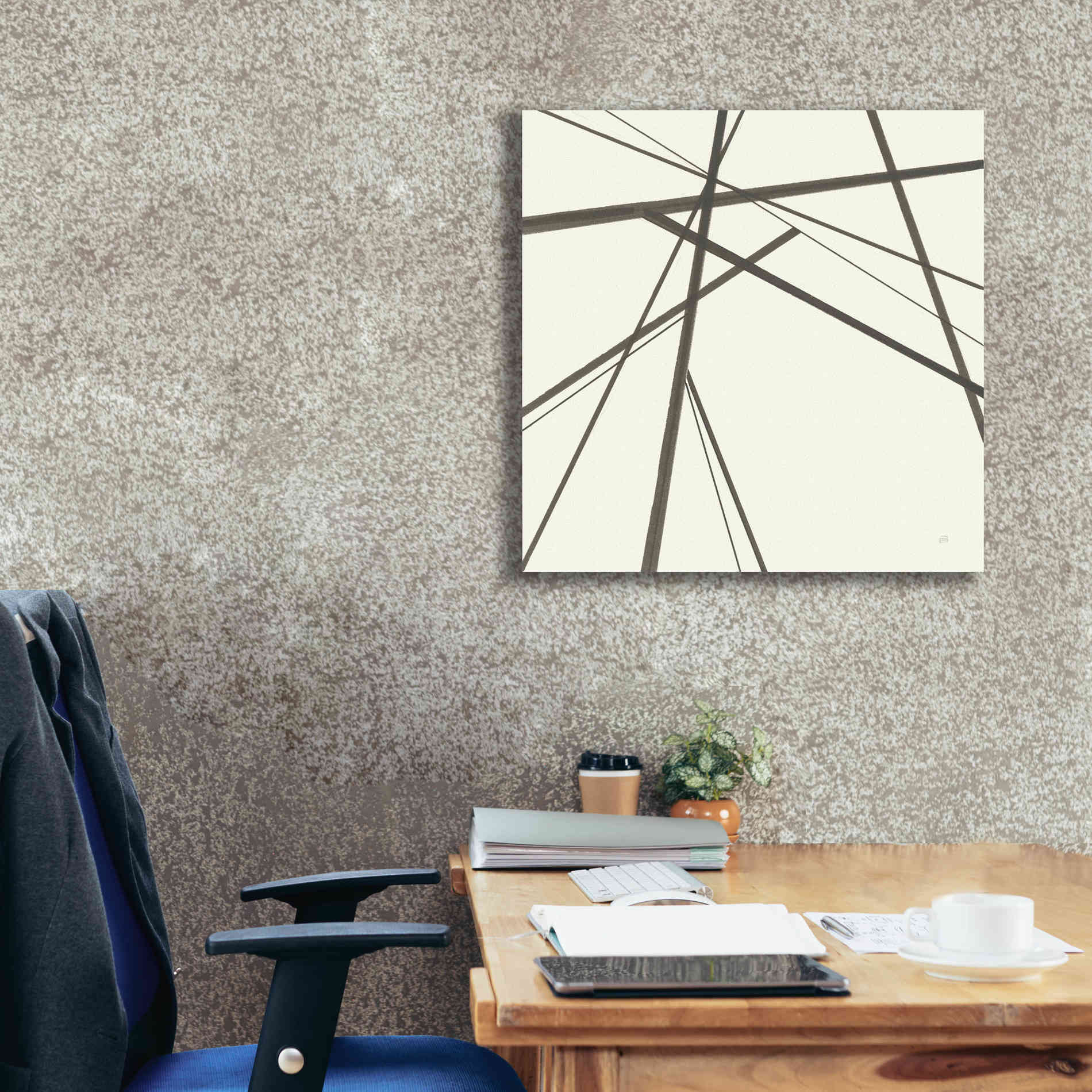 'Graphics IV' by Chris Paschke, Giclee Canvas Wall Art,26 x 26