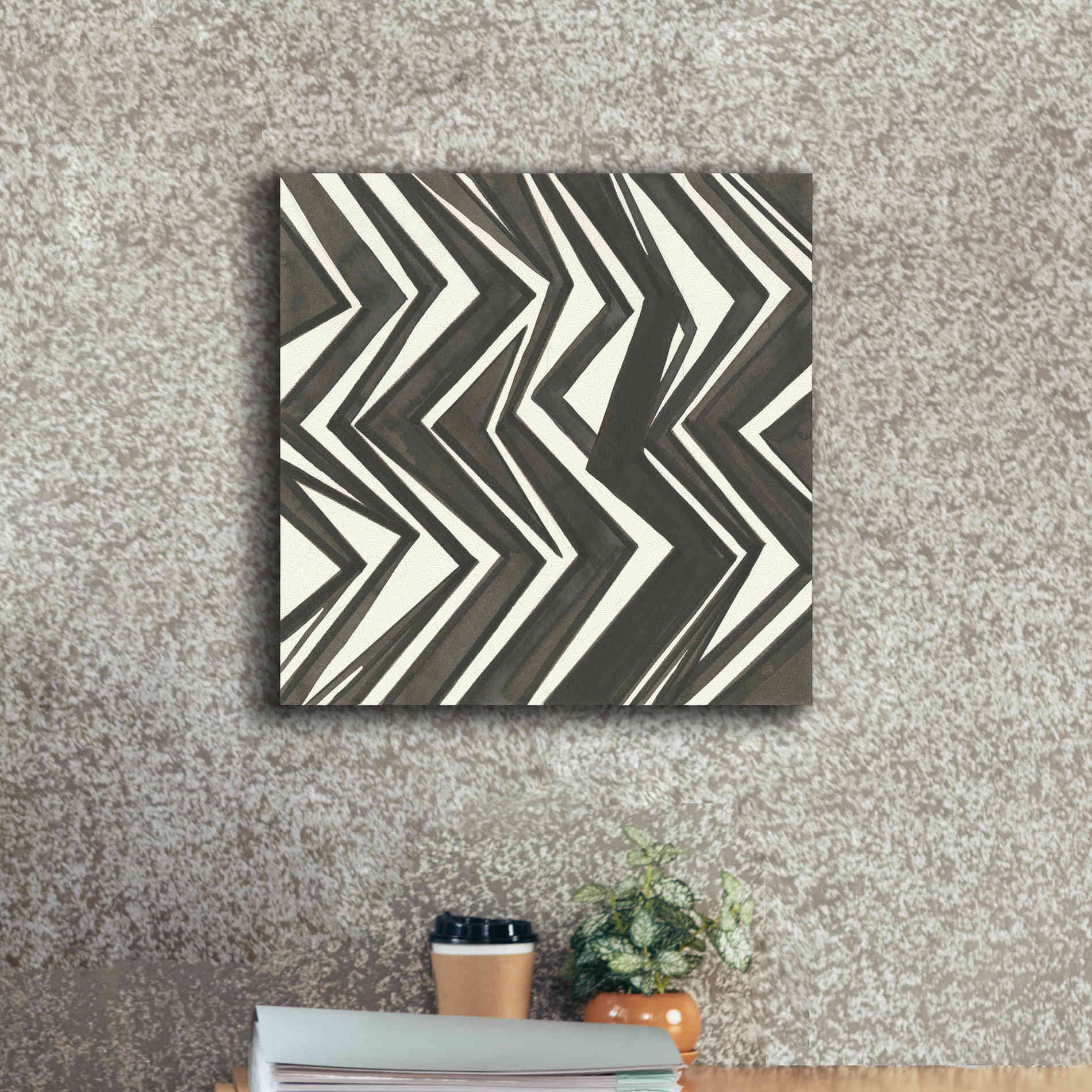 'Graphics V' by Chris Paschke, Giclee Canvas Wall Art,18 x 18