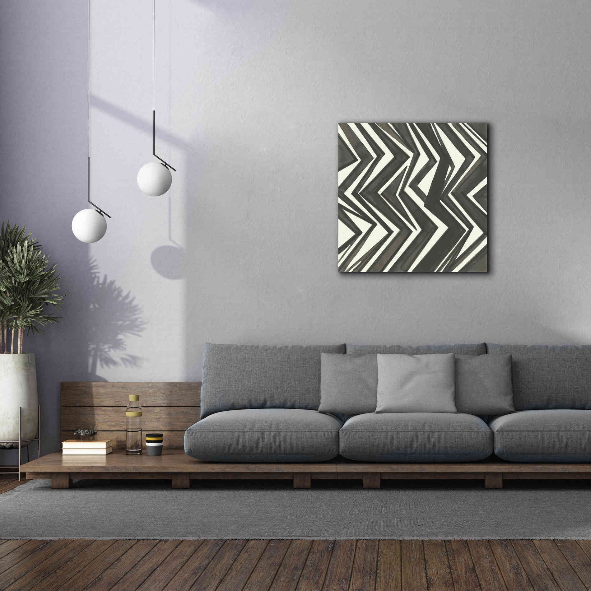 'Graphics V' by Chris Paschke, Giclee Canvas Wall Art,37 x 37