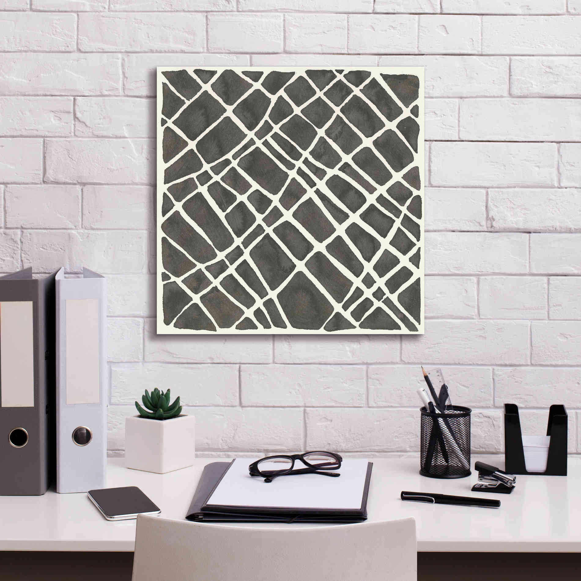 'Graphics VI' by Chris Paschke, Giclee Canvas Wall Art,18 x 18