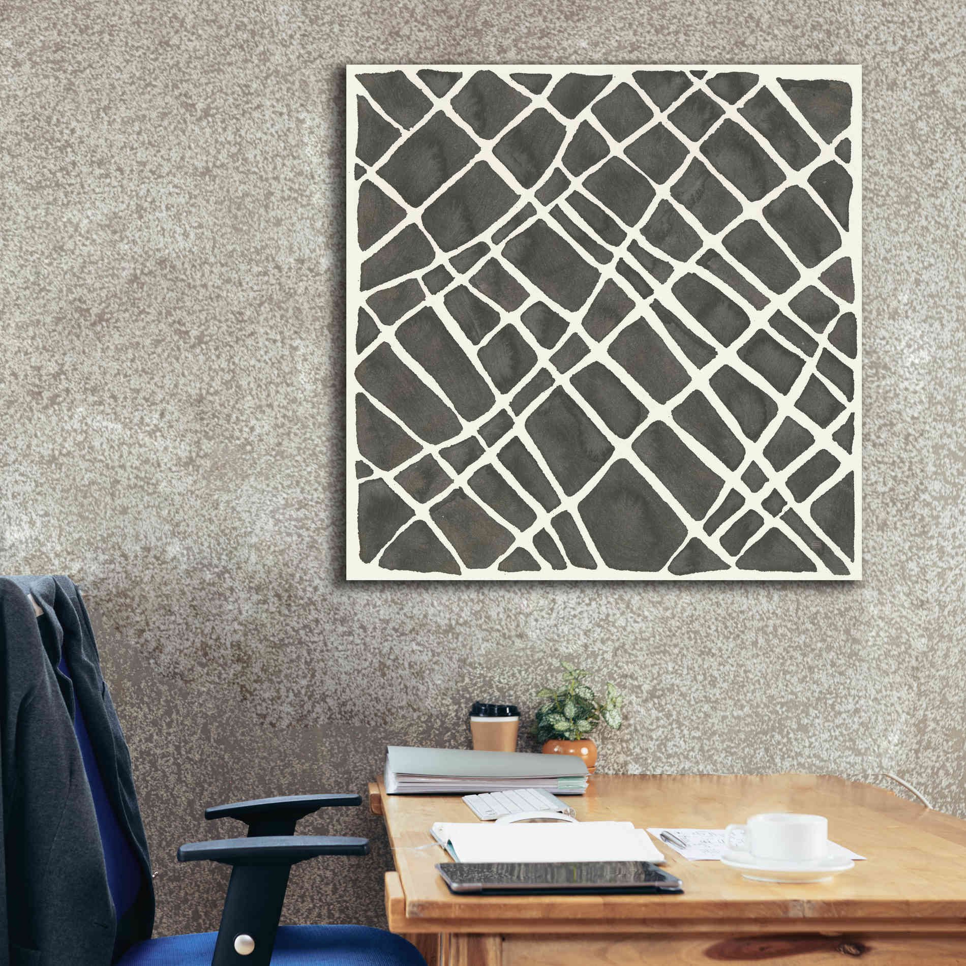 'Graphics VI' by Chris Paschke, Giclee Canvas Wall Art,37 x 37