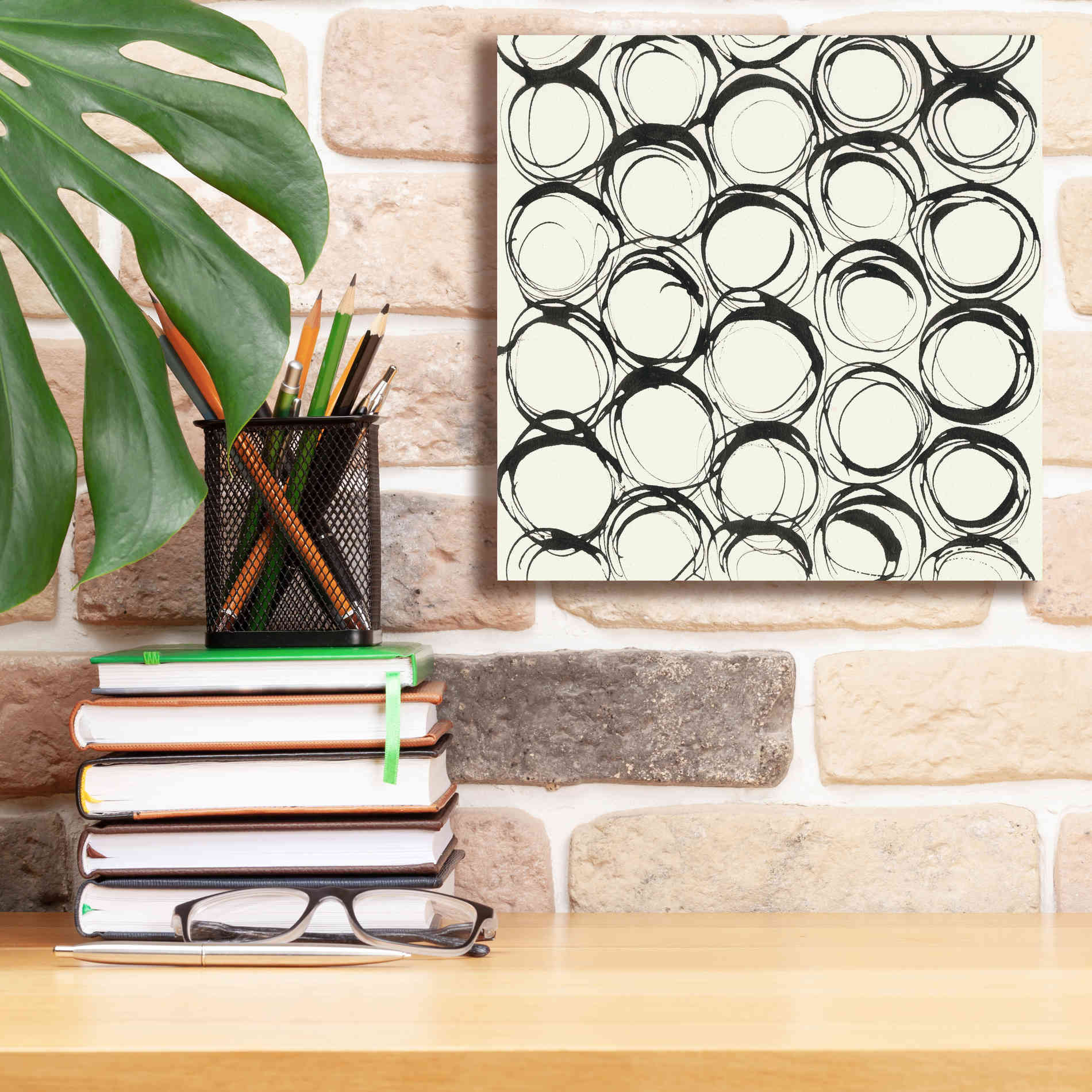 'Graphics IX' by Chris Paschke, Giclee Canvas Wall Art,12 x 12