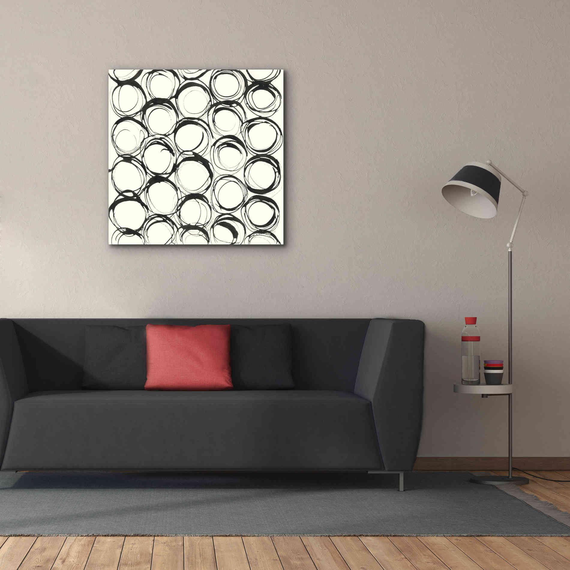 'Graphics IX' by Chris Paschke, Giclee Canvas Wall Art,37 x 37