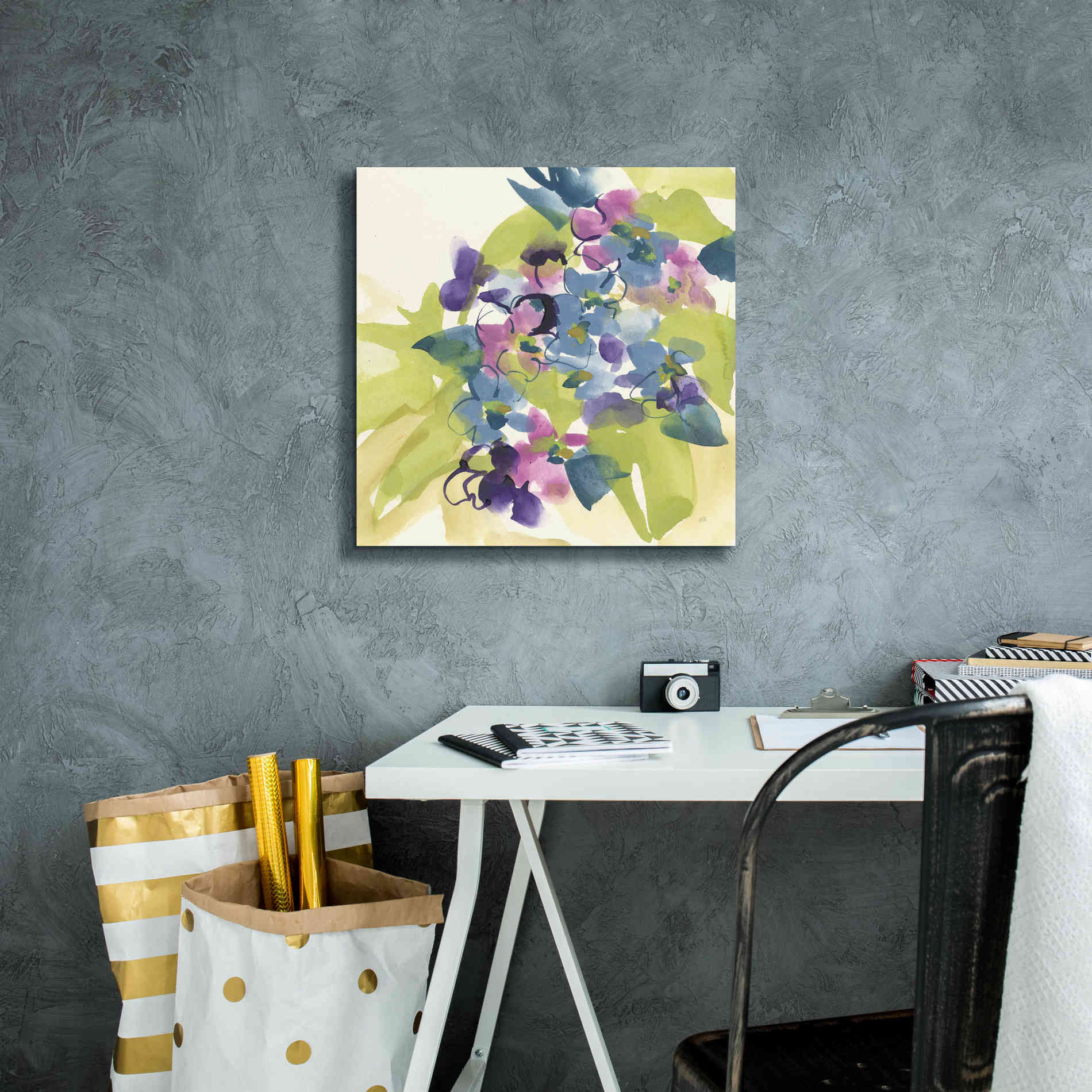 'Spring Bouquet I' by Chris Paschke, Giclee Canvas Wall Art,18 x 18