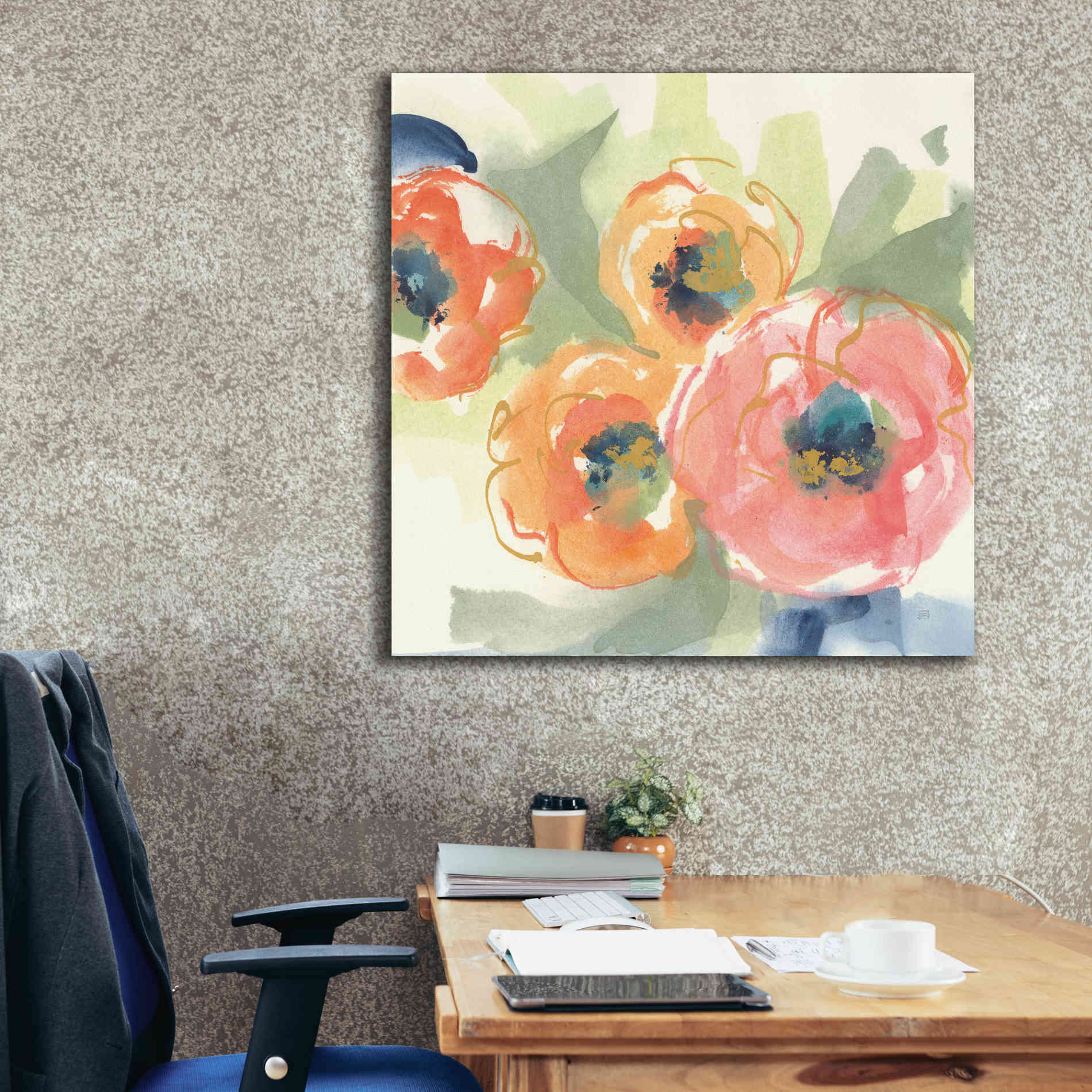 'Buttercup I' by Chris Paschke, Giclee Canvas Wall Art,37 x 37
