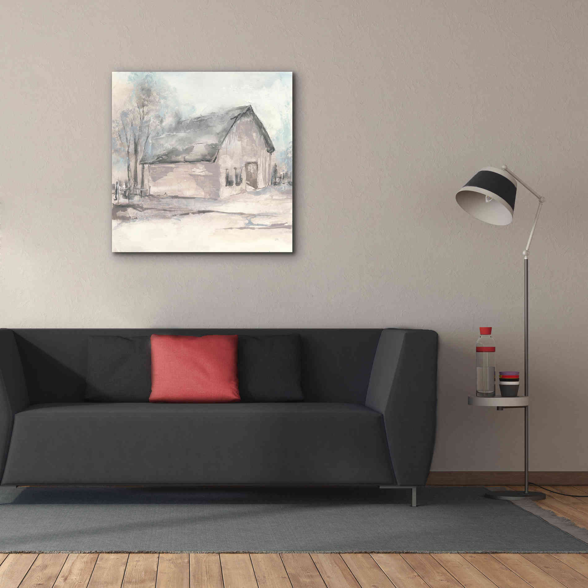 'Barn I' by Chris Paschke, Giclee Canvas Wall Art,37 x 37
