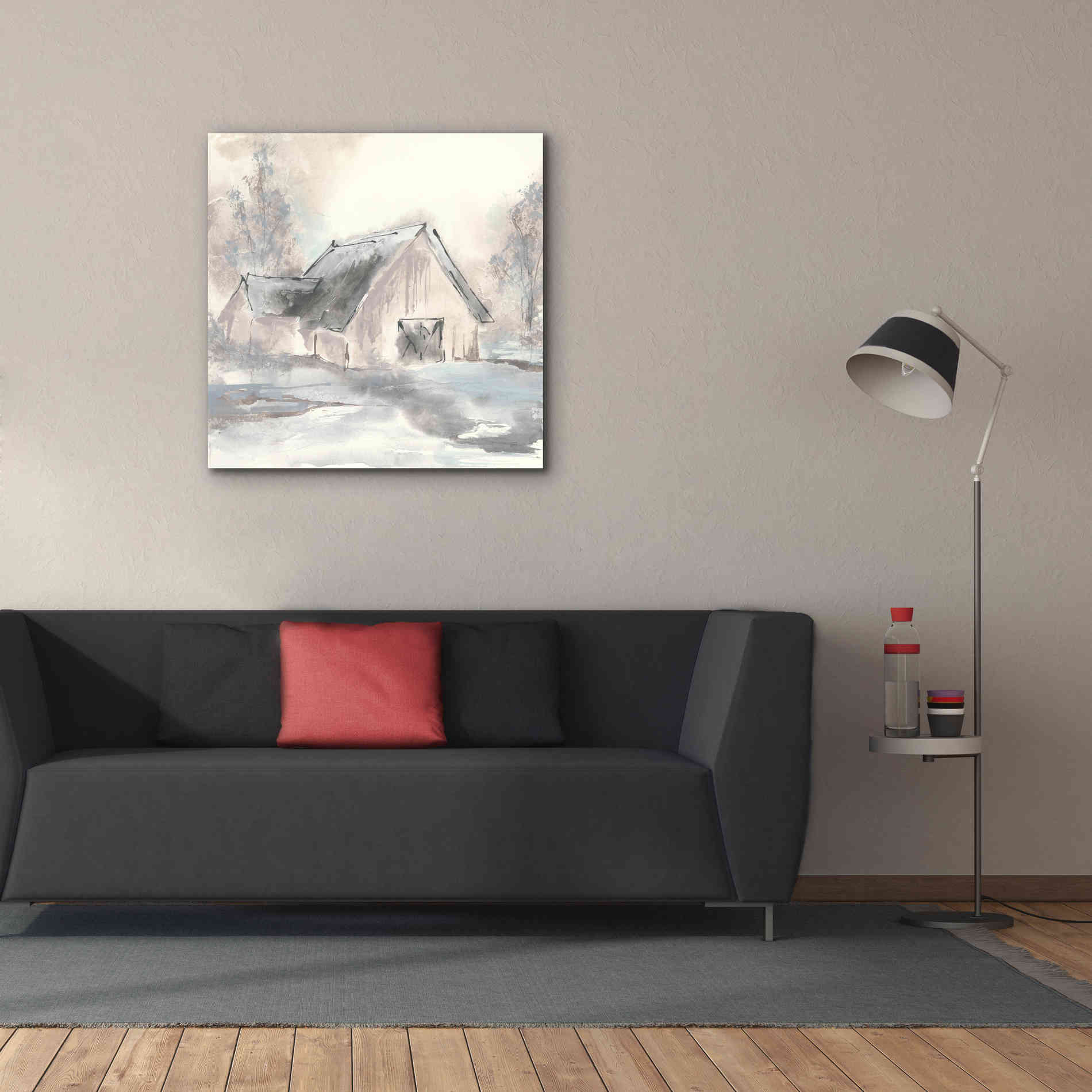 'Barn II' by Chris Paschke, Giclee Canvas Wall Art,37 x 37