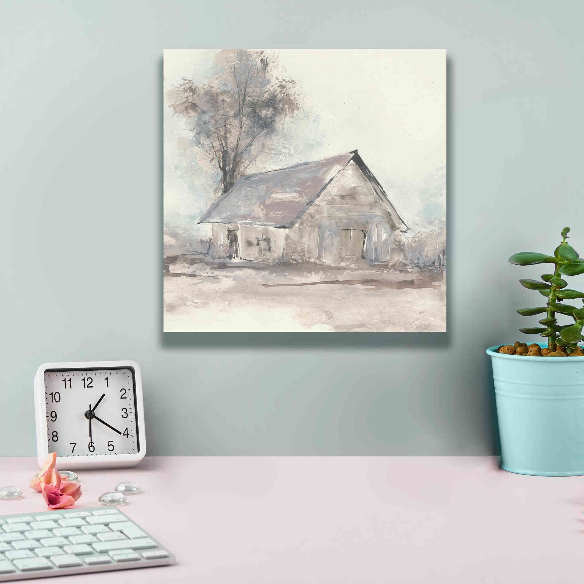 'Barn III' by Chris Paschke, Giclee Canvas Wall Art,12 x 12