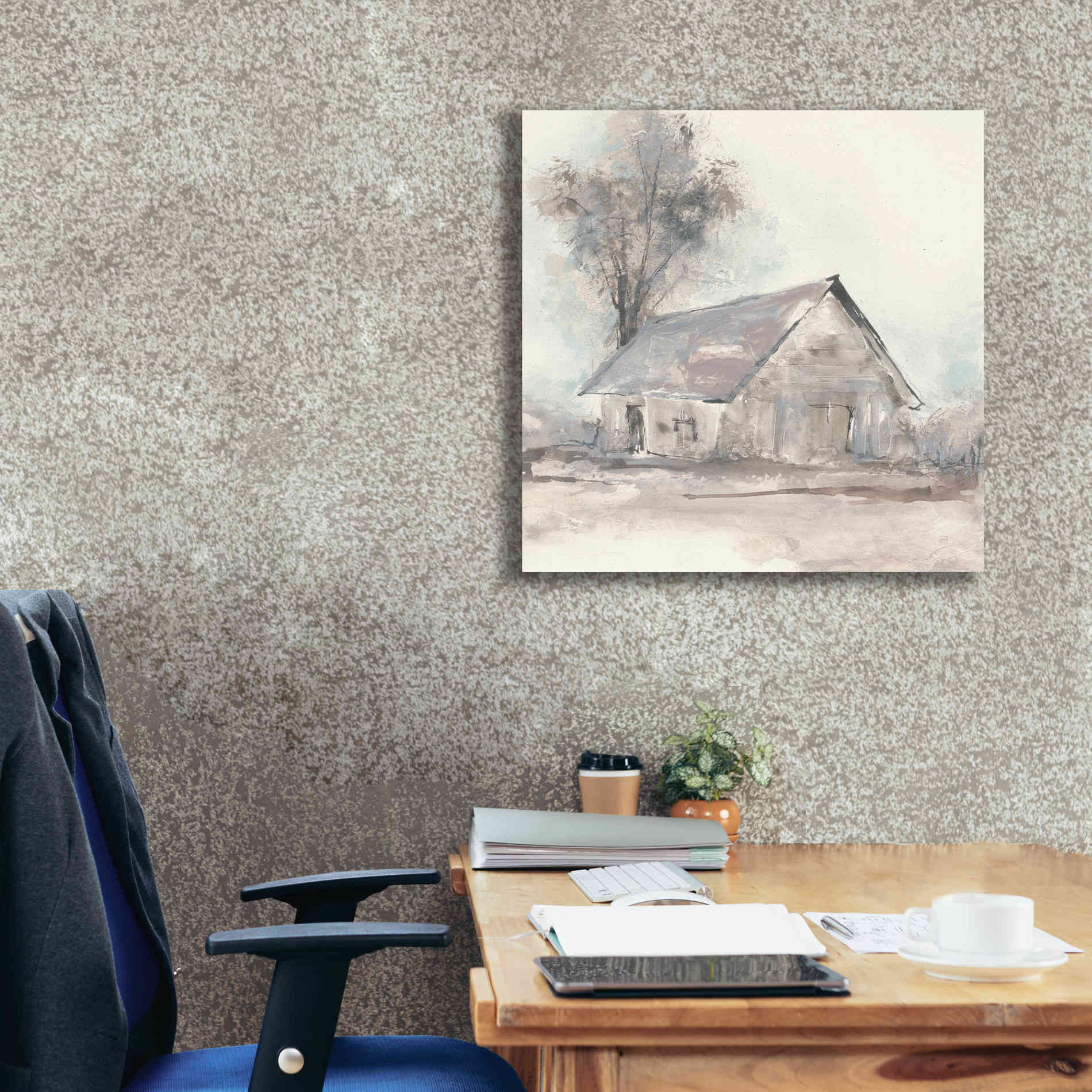 'Barn III' by Chris Paschke, Giclee Canvas Wall Art,26 x 26