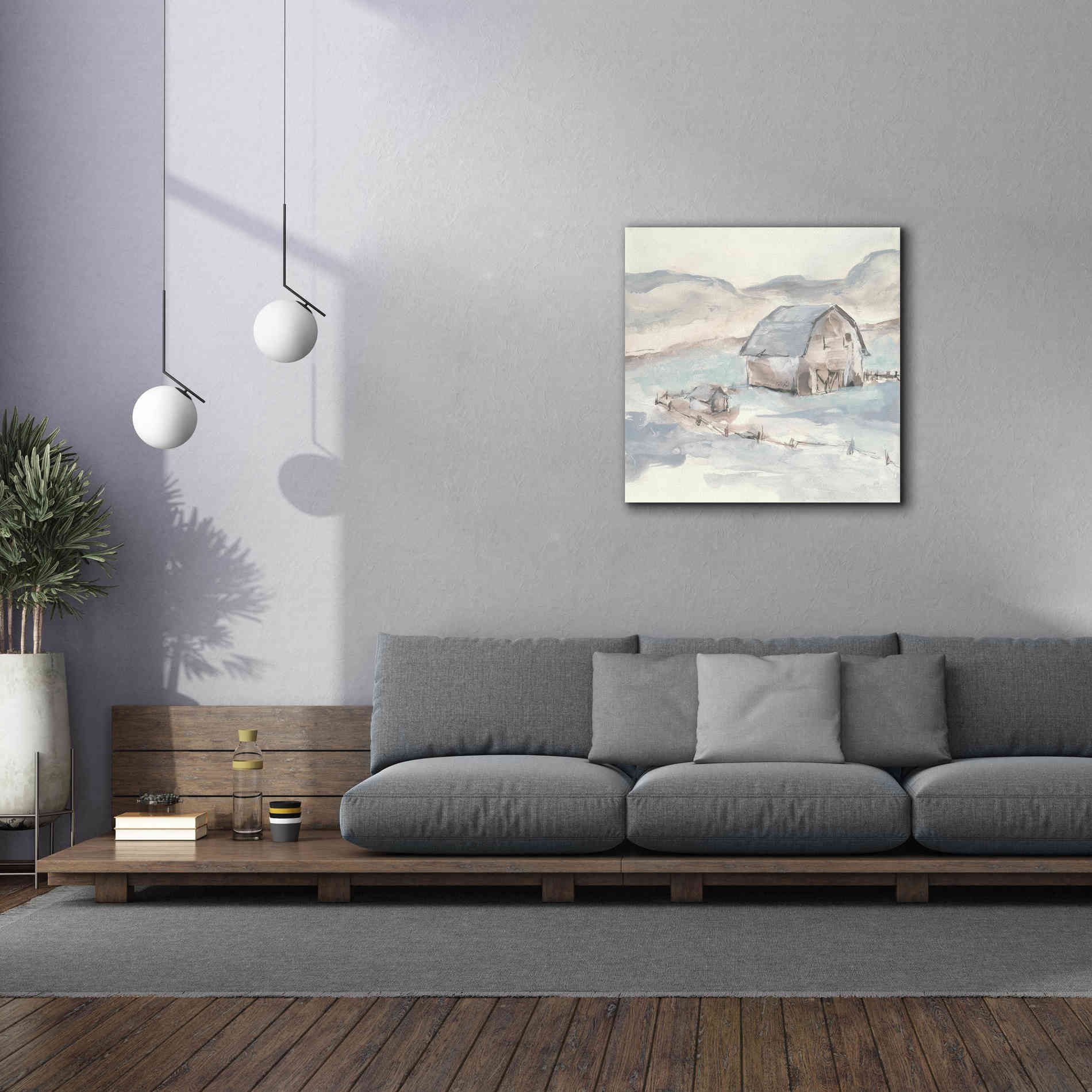 'Barn IV' by Chris Paschke, Giclee Canvas Wall Art,37 x 37