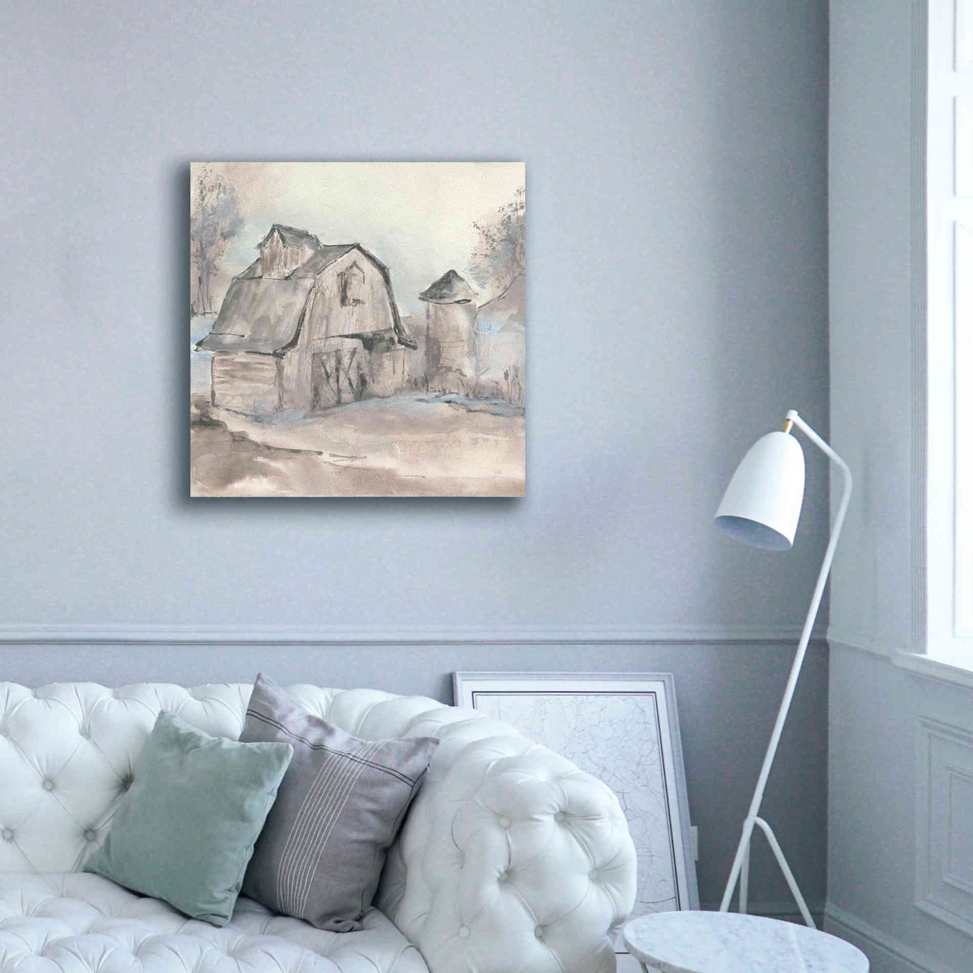 'Barn V' by Chris Paschke, Giclee Canvas Wall Art,37 x 37