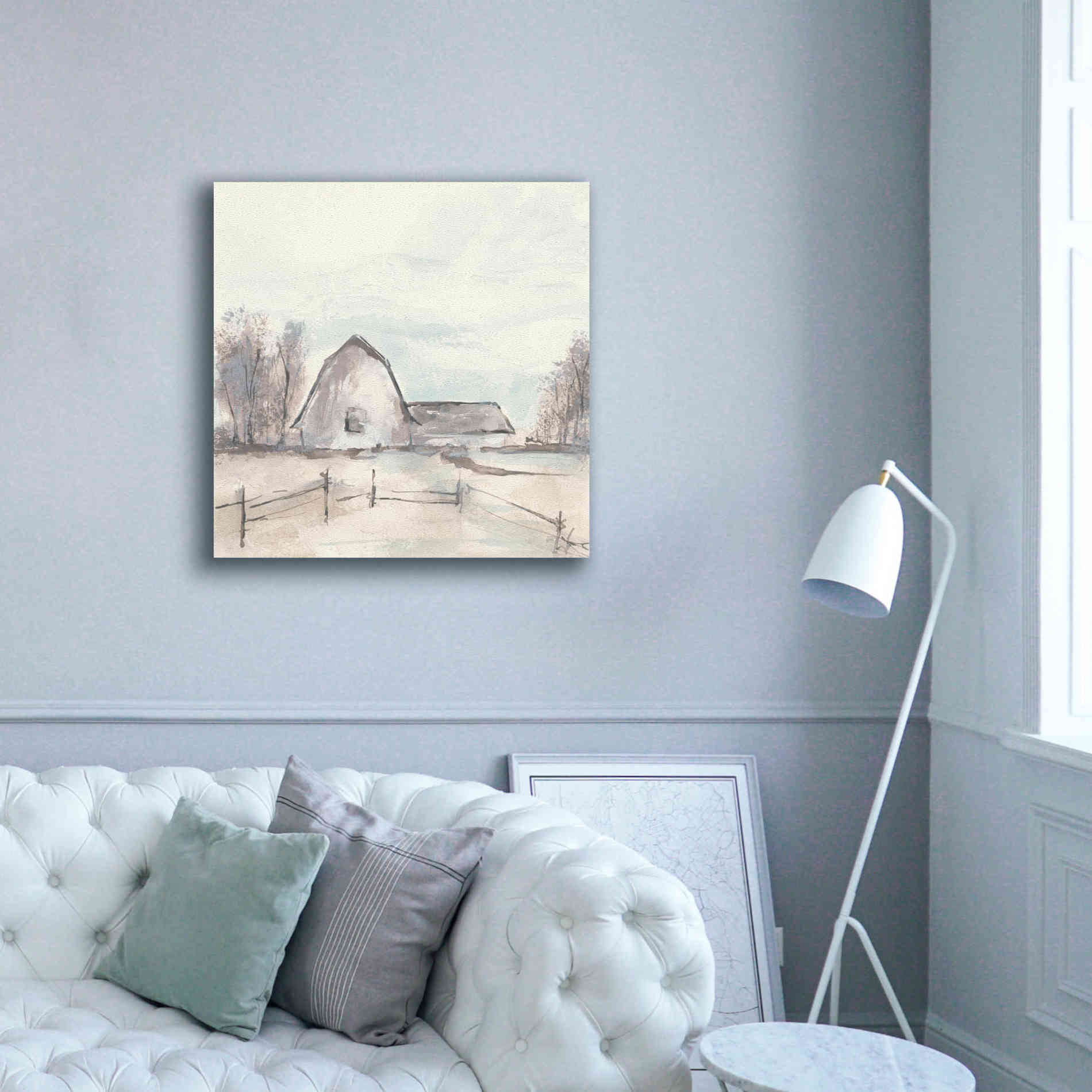 'Barn VIII' by Chris Paschke, Giclee Canvas Wall Art,37 x 37