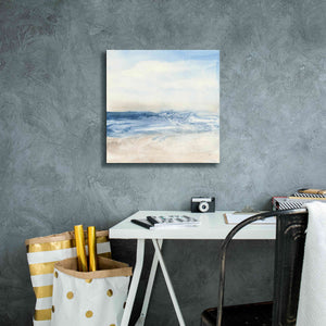'Surf And Sand' by Chris Paschke, Giclee Canvas Wall Art,18 x 18