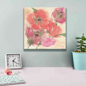 'Coral Blooms I' by Chris Paschke, Giclee Canvas Wall Art,12 x 12