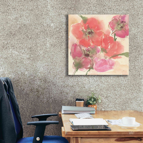 Image of 'Coral Blooms I' by Chris Paschke, Giclee Canvas Wall Art,26 x 26