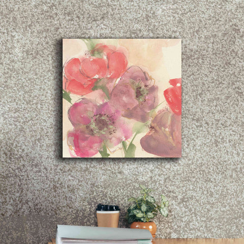 Image of 'Coral Blooms II' by Chris Paschke, Giclee Canvas Wall Art,18 x 18
