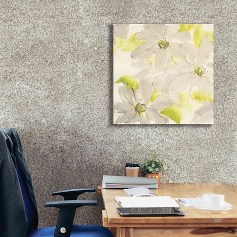 Image of 'Dancing Clematis I' by Chris Paschke, Giclee Canvas Wall Art,26 x 26