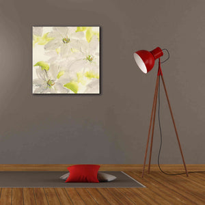 'Dancing Clematis I' by Chris Paschke, Giclee Canvas Wall Art,26 x 26