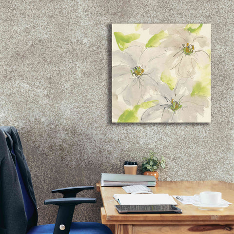 Image of 'Dancing Clematis II' by Chris Paschke, Giclee Canvas Wall Art,26 x 26