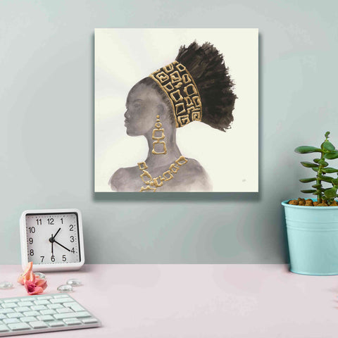 Image of 'Headdress Beauty II' by Chris Paschke, Giclee Canvas Wall Art,12 x 12