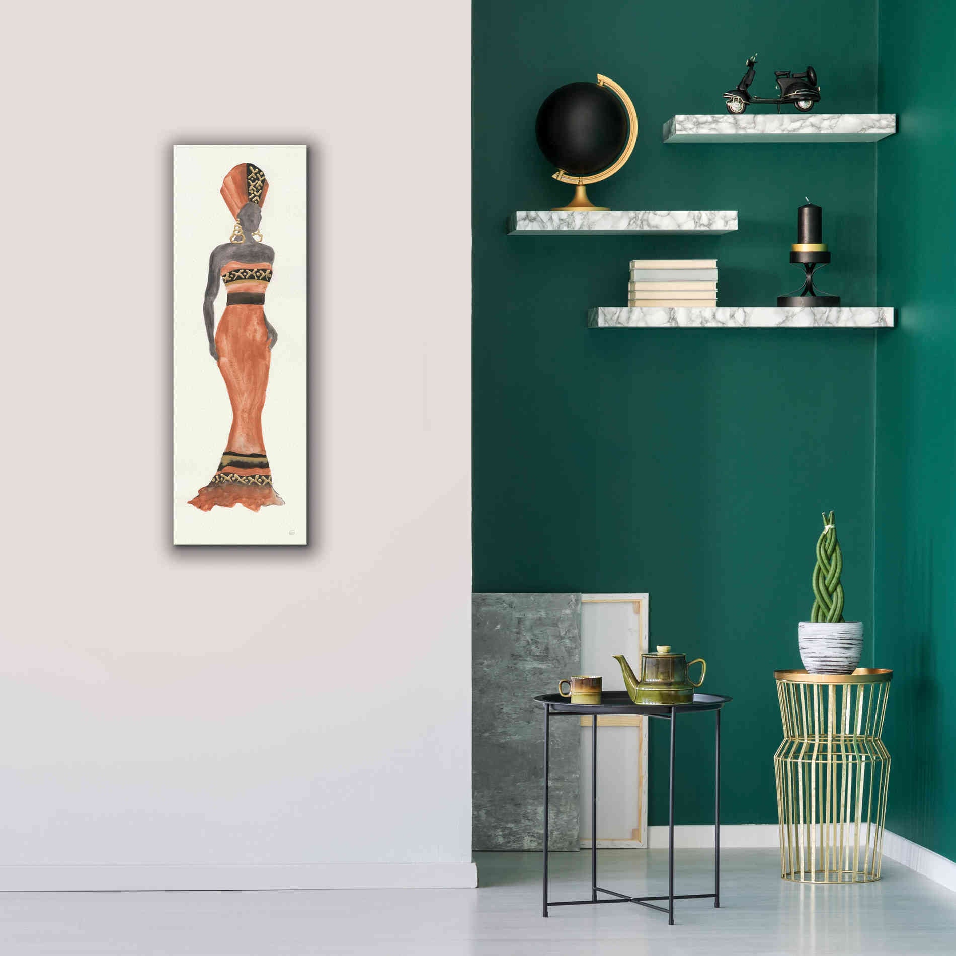 'Global Fashion I' by Chris Paschke, Giclee Canvas Wall Art,12 x 36