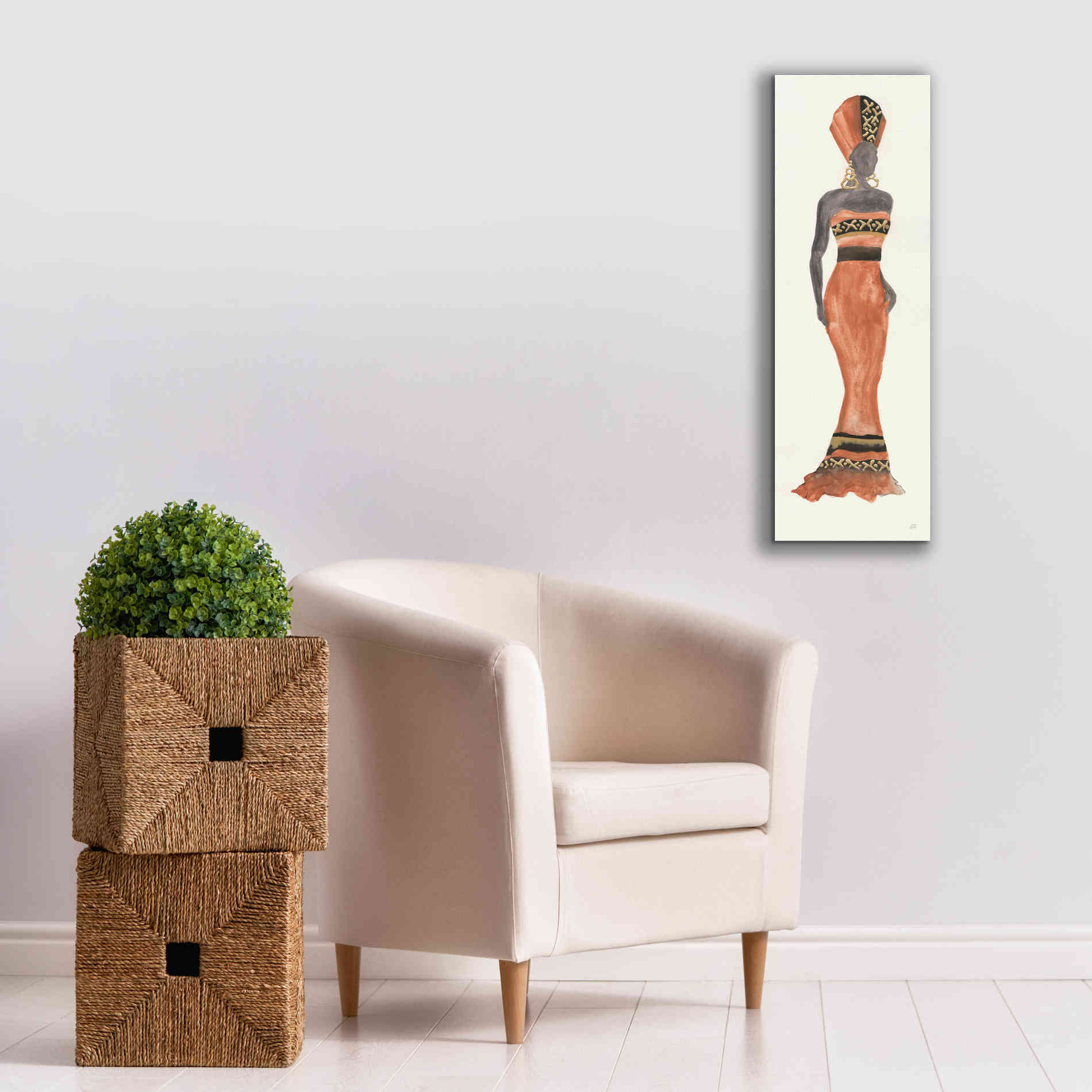 'Global Fashion I' by Chris Paschke, Giclee Canvas Wall Art,12 x 36