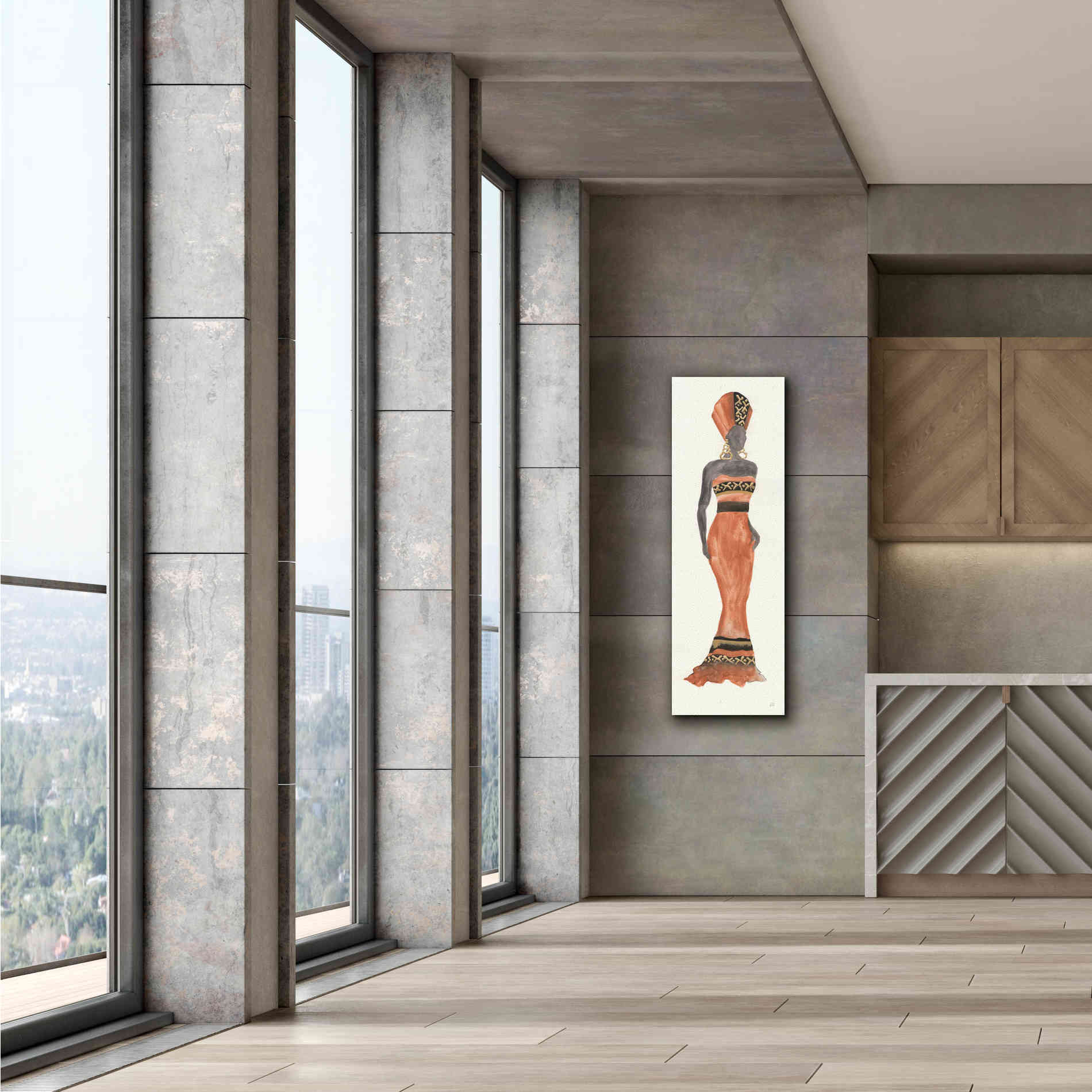 'Global Fashion I' by Chris Paschke, Giclee Canvas Wall Art,20 x 60