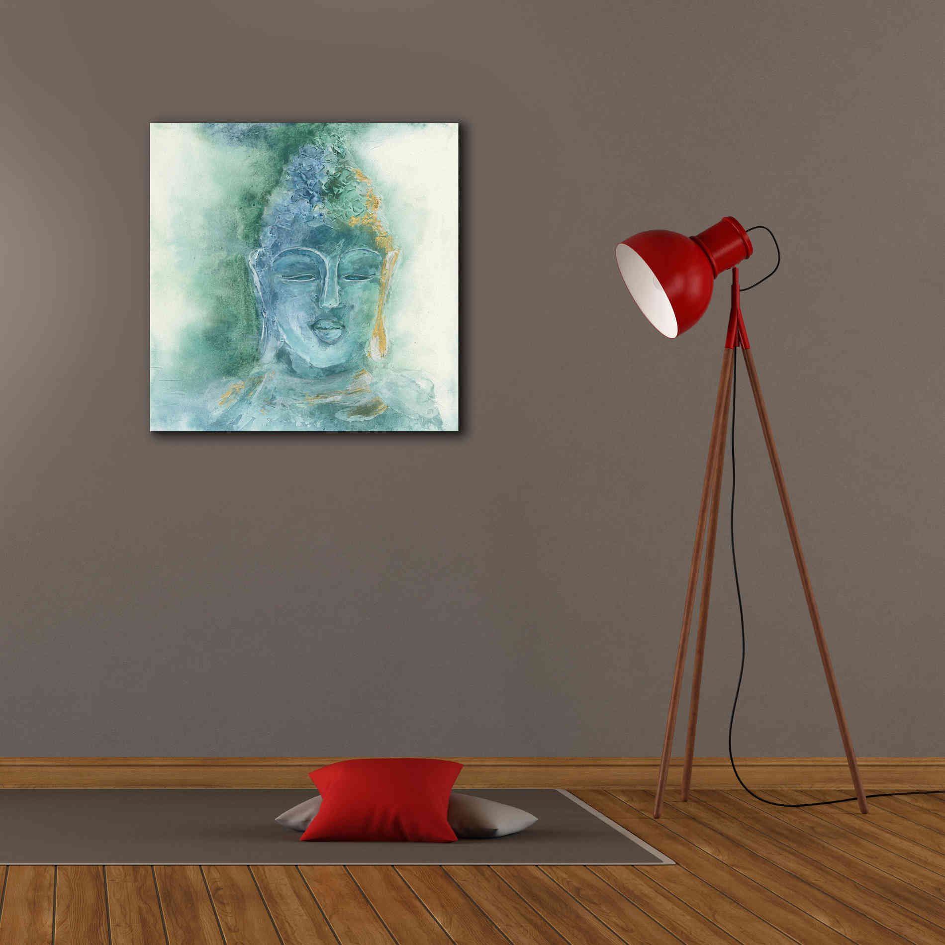 'Gilded Buddha II' by Chris Paschke, Giclee Canvas Wall Art,26 x 26