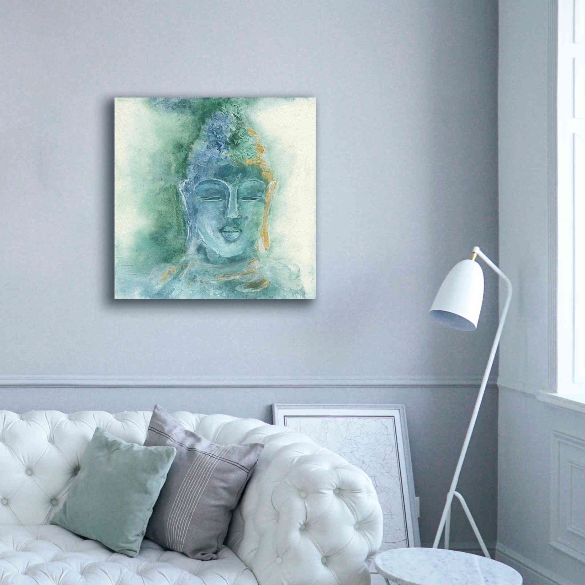 'Gilded Buddha II' by Chris Paschke, Giclee Canvas Wall Art,37 x 37