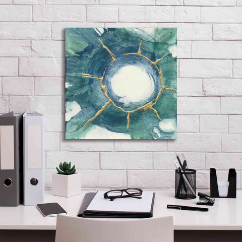 Image of 'Dharma Wheel I' by Chris Paschke, Giclee Canvas Wall Art,18 x 18