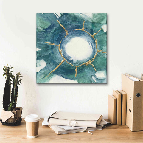 Image of 'Dharma Wheel I' by Chris Paschke, Giclee Canvas Wall Art,18 x 18