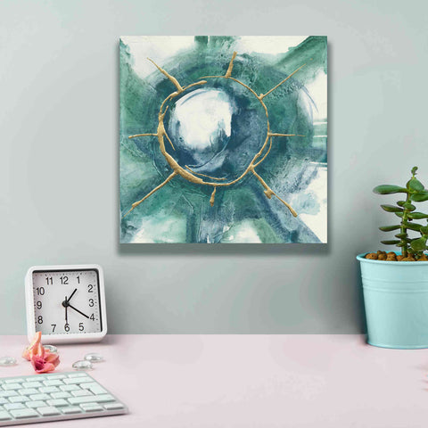 Image of 'Dharma Wheel II' by Chris Paschke, Giclee Canvas Wall Art,12 x 12