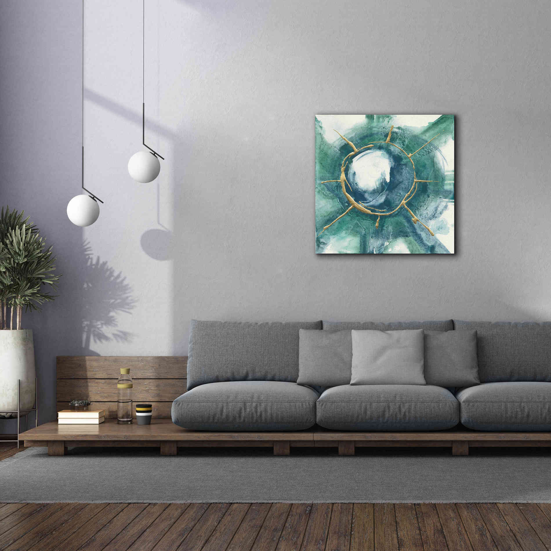 'Dharma Wheel II' by Chris Paschke, Giclee Canvas Wall Art,37 x 37