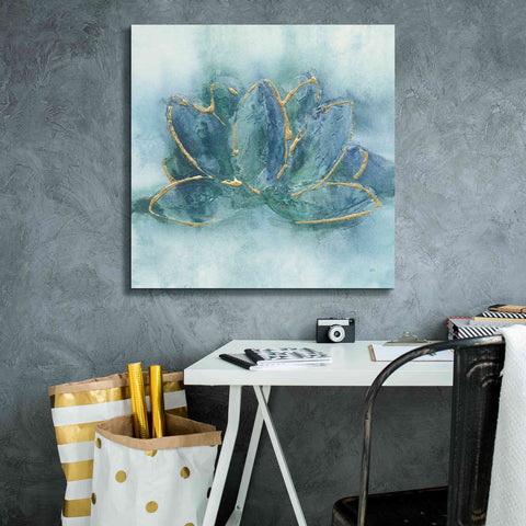 Image of 'Buddha Lotus' by Chris Paschke, Giclee Canvas Wall Art,26 x 26