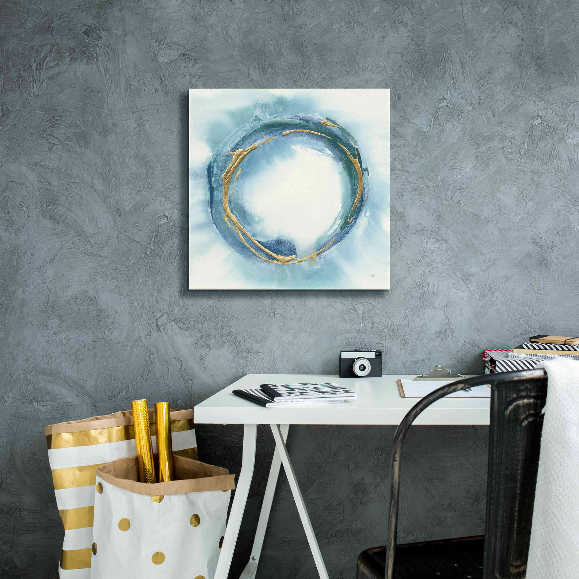 'Buddha Enso' by Chris Paschke, Giclee Canvas Wall Art,18 x 18