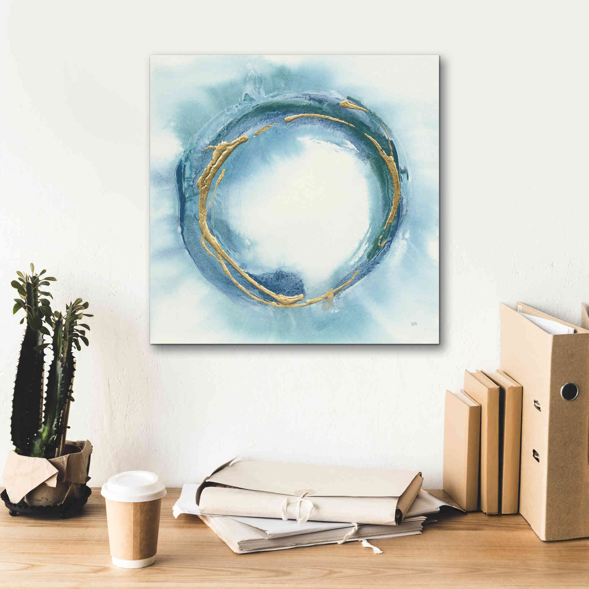 'Buddha Enso' by Chris Paschke, Giclee Canvas Wall Art,18 x 18